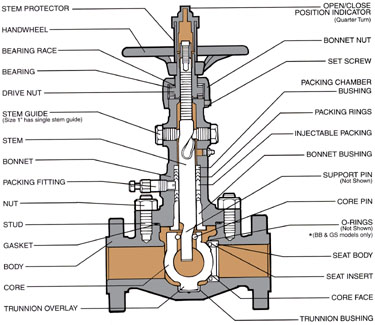 Components of orbit valve