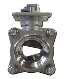 V-port socket weld ball valve