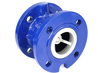 Flanged end nozzle check valves