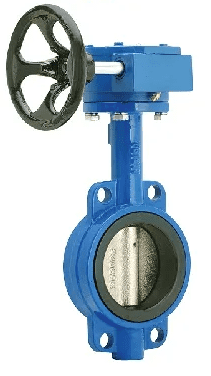 Manual wafer type butterfly valve