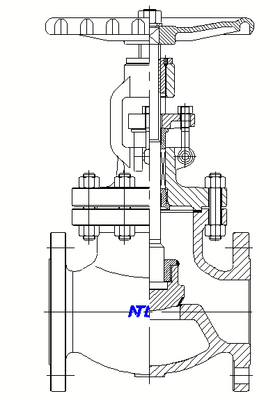 tee type globe valve
