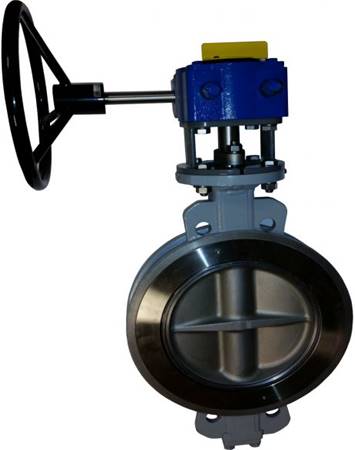 Manual high performance butterfly valve