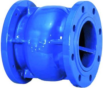 Flanged silent check valve